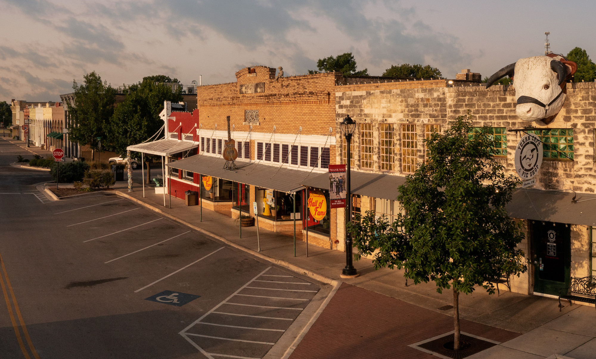 Photo of downtown historic storefronts of Hutto